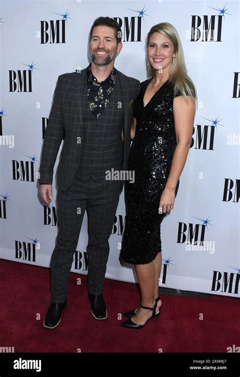 november 12 2019 nashville tennessee usa josh turner jennifer ford 2019 bmi country