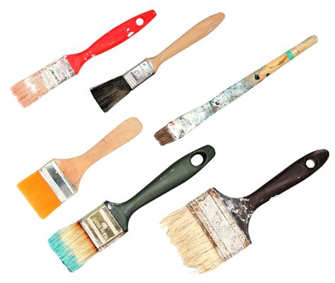 Used Paint Brushes Png Transparent