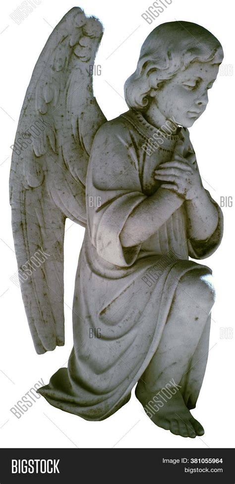 Kneeling Angel On All Image And Photo Free Trial Bigstock