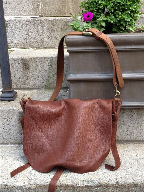 Leather Crossbody Bag Brown Leather Hobo Bag Soft Leather Slouchy