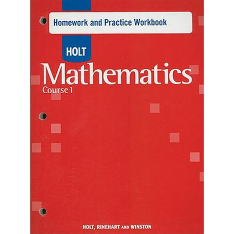 Holt Mathematics Course 1 Numbers To Algebra Worksheets