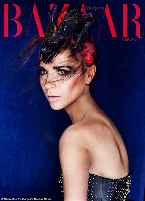 Victoria Beckham Is Transformed Into An Exotic Cover Girl For Harpers