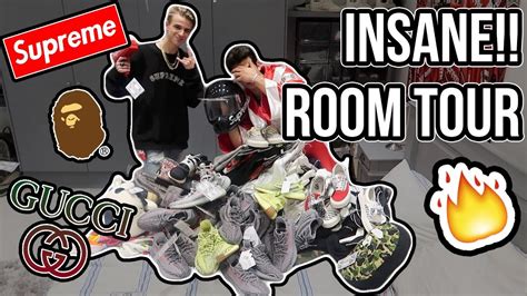 The Uks Biggest Hypebeast Room Tour Collection Insane Youtube