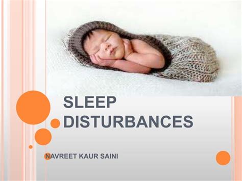 Sleep Disturbances Ppt