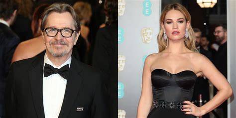 Darkest Hours Gary Oldman And Lily James Attend Baftas 2018 2018