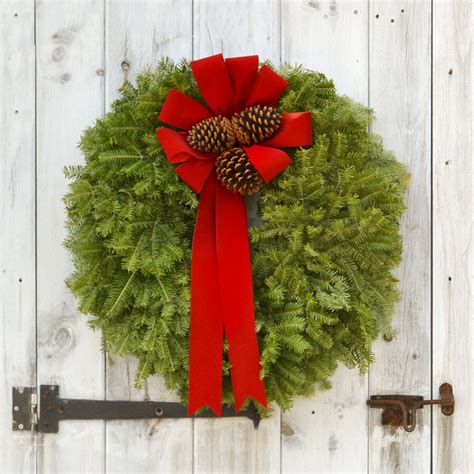Buy Real Fresh Christmas Wreaths Of Fragrant Balsam Fir — The
