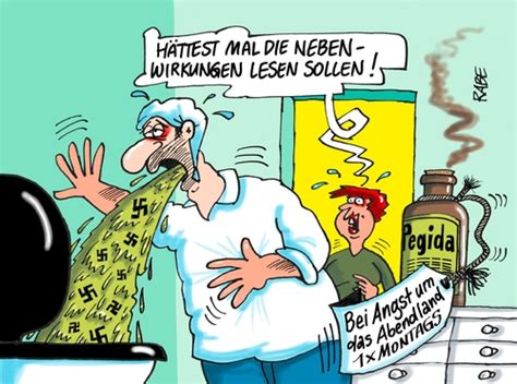 Karikatur von john tenniel, erschienen im. Pegida von RABE | Politik Cartoon | TOONPOOL