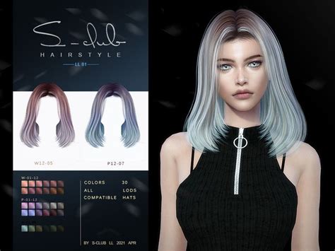 Highlights For Hair Found In Tsr Category Sims 4 Female Hairstyles
