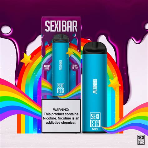 Sexibar Rainbow Disposable Vape Bar 1000 Puffs Juice Man