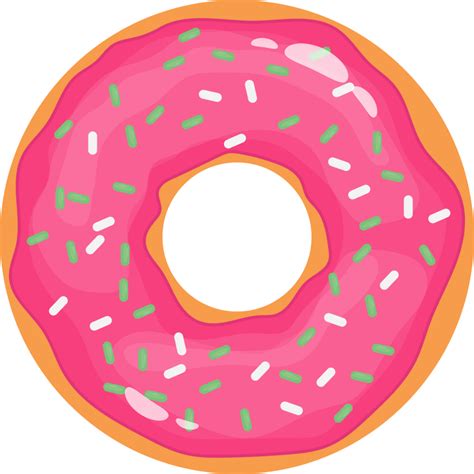 Delicioso Donut Conjunto Clipart Dise O Ilustraci N Png
