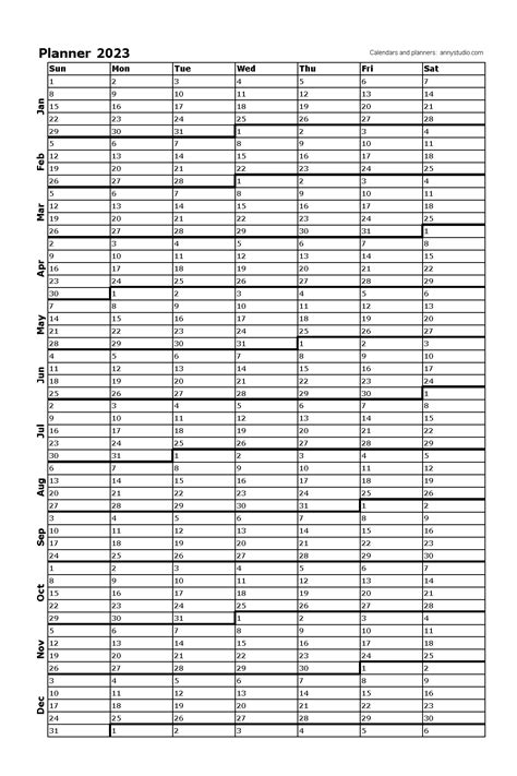 Free Printable Calendars And Planners 2023 And 2024 Big Calendar Year