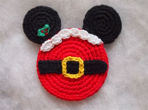 Santa Mouse Ears Free Crochet Pattern Crochet Mickey Mouse Mickey