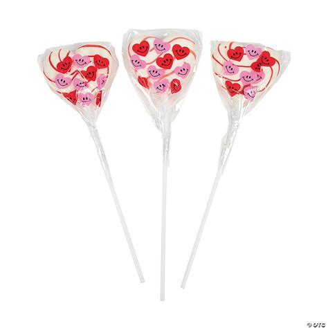 Heart Shaped Swirl Lollipops Oriental Trading