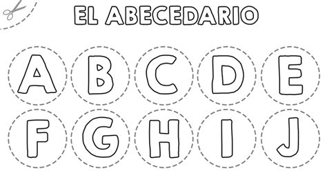 Abecedario Para Colorear Y Recortar Papelisimo Riset