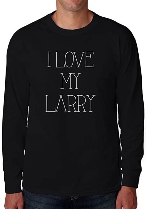 Eddany I Love My Larry Manches Long T Shirt Amazonfr Mode