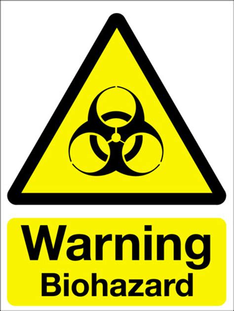 Warning Biohazard Vinyl Sign Signs 2 Safety