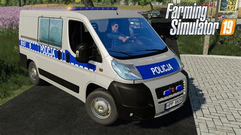 Fs19 Fiat Ducato Polish Police Farming Simulator 2019 Car Vehicle