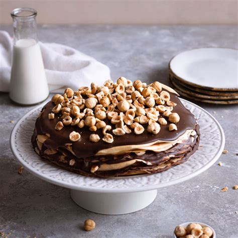 Chocolate Hazelnut Crepe Layer Cake By Foods By Marta Quick Easy