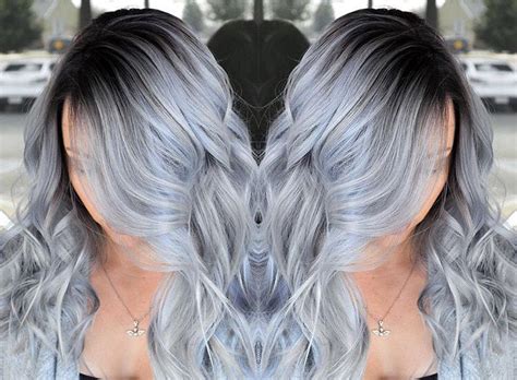 Gray Blue Hair Hair Hair And Makeup Artist Grey Hair Color