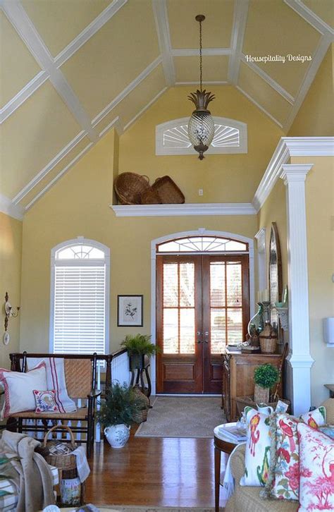 How I Styled a 12 Foot High Ledge | Ledge decor, High ceiling living
