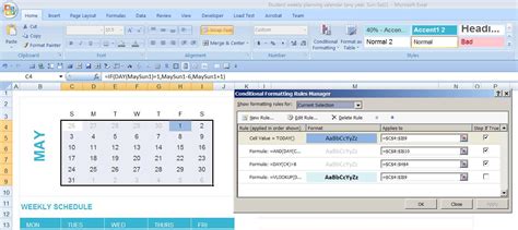 Create Calendar From Excel Spreadsheet Data With Dynamic Monthly Excel