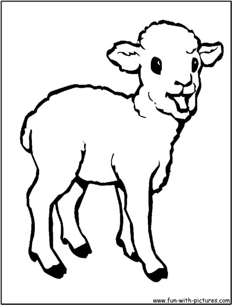 Lamb Coloring Pages For Kids Coloring Home