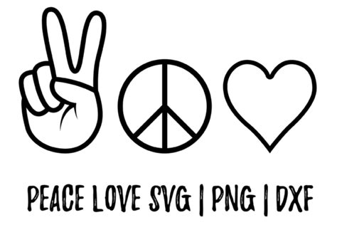 Peace And Love Graphic By Cuteshopclipart · Creative Fabrica
