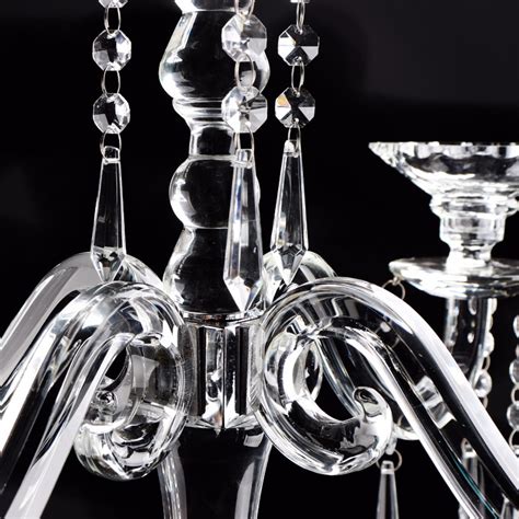 Wedding Table Centerpieces Crystal Wholesale Glass Candelabra 5 Arms