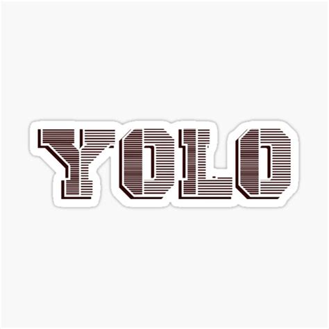 Yolo Sticker For Sale By Mem002 Redbubble