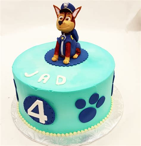 Hand Made Fondant Chase From Paw Patrol Character Cakes Cake Fondant