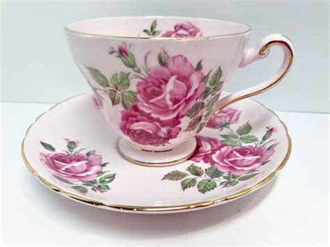Tuscan Pink Tea Cup And Saucer Pink Cups Antique Tea Cups Vintage English Bone China Cups