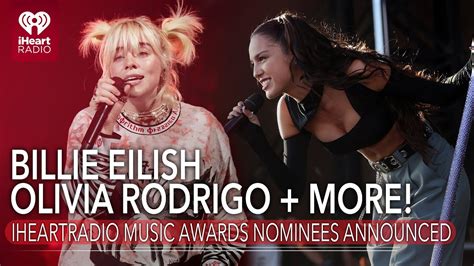 Billie Eilish Olivia Rodrigo More 2022 Iheartradio Music Awards