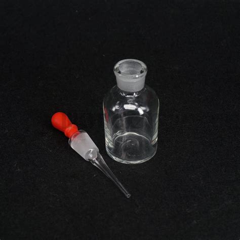 60ml Clear Glass Dropping Bottle Pipette With Ground Stopper And