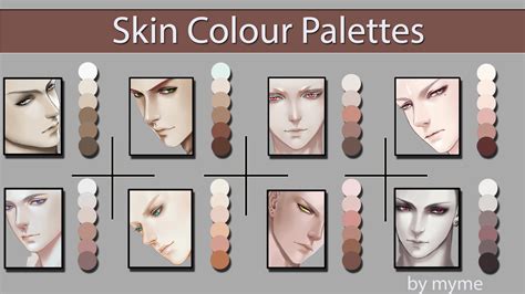 Skin Colour Palettes By Myme1 On Deviantart