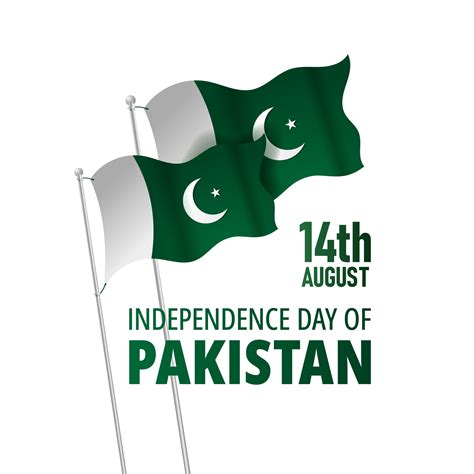 14 August Pakistan Independence Day With Pakistan Flag Png 9665686 Png