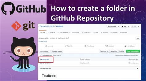How To Create A Folder In Github Repository Youtube