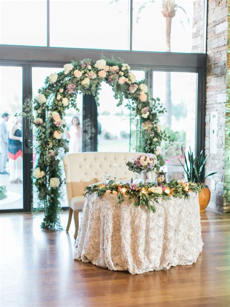Sweetheart Table With Greenery Arch Elizabeth Anne Designs The