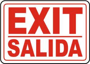 Bilingual Exit Sign A5126 By