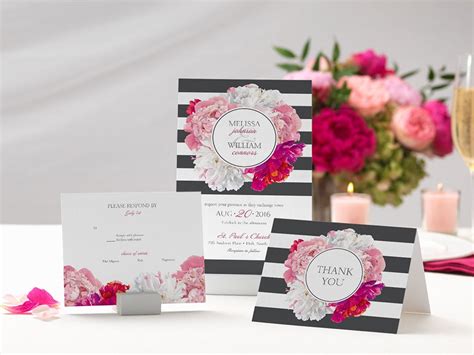Seamless floral pattern set free vector. Bold Floral and Stripes Invitation | Weddings by ...