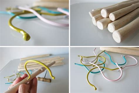 By window covering gallery blog. Diy colgador y perchas de rama + sorteo | Perchas, Diy ...