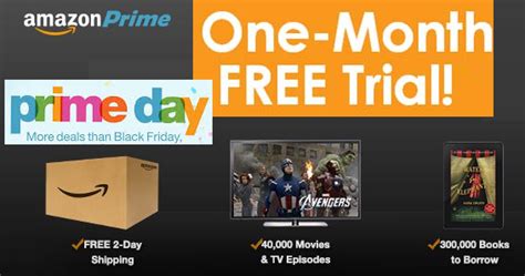 Need Prime For Prime Day Deals Free One Month Amazon Prime Trial Or