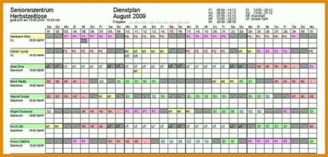 Dienstplan Vorlage Monatsplanung Dienstplan Mit Fortlaufendem Monat