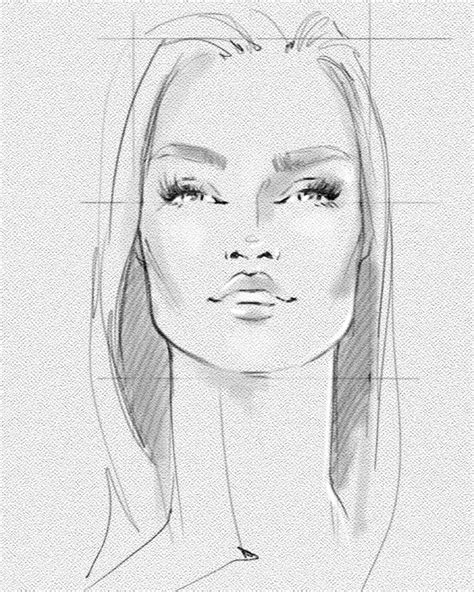 Fashion Face Study Illustrated By Julija Lubgane Fashion