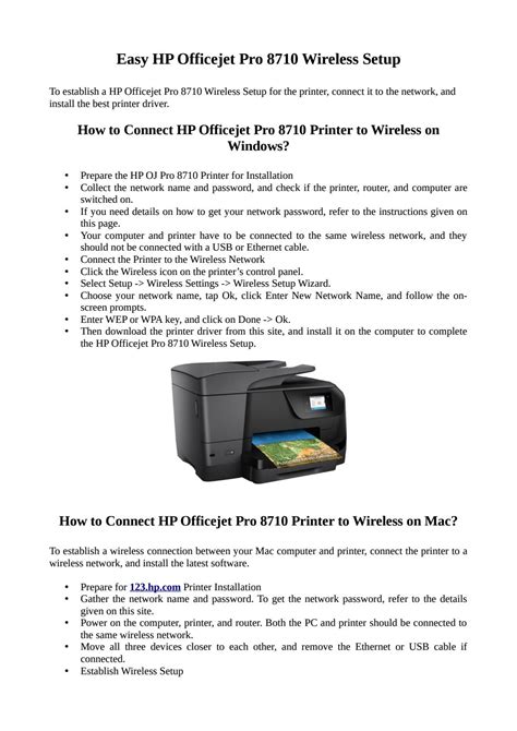 This software includes an installer, a printer driver and a scan driver. Hp Officejet Pro 8710 Installation / Setup Hp Officejet Pro 8710 Printer By Our Expert / Hp ...
