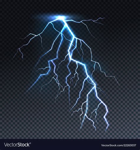 Realistic Lightning Bolt Svg