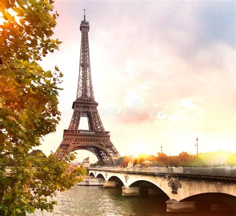Paris Sunset Background Stock Image Image Of Paris 87570101
