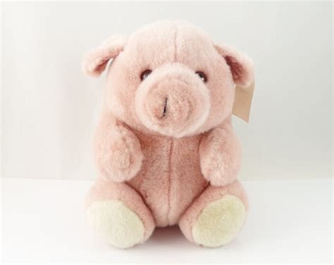 Vintage Caltoy Pink Pig Plush Toy Plush Pig Stuffed Animal Stuffed