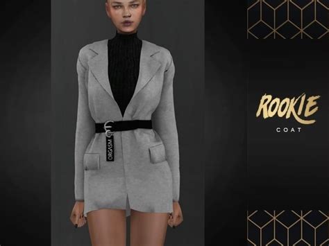 Slayclassy Rookie Coat Sims 4 Mods Clothes Sims Sims 4 Dresses