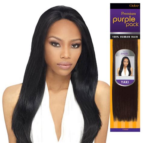 Outre Human Hair Weave Premium Purple Pack Yaki Samsbeauty