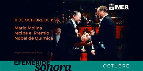 11 De Octubre De 1995 Mario Molina Recibe El Premio Nobel De Química